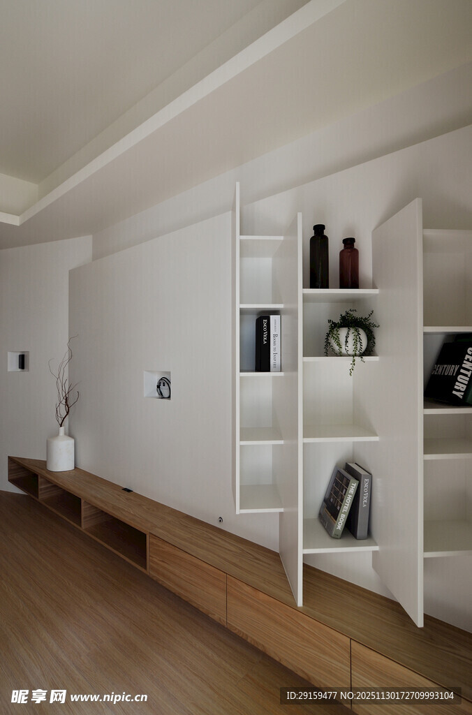 简约现代风室内置物空间