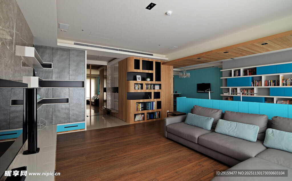 现代简约风客厅室内场景