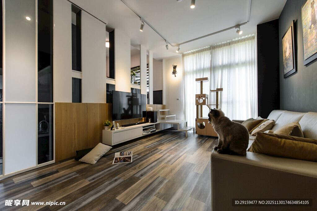 现代简约风客厅室内场景