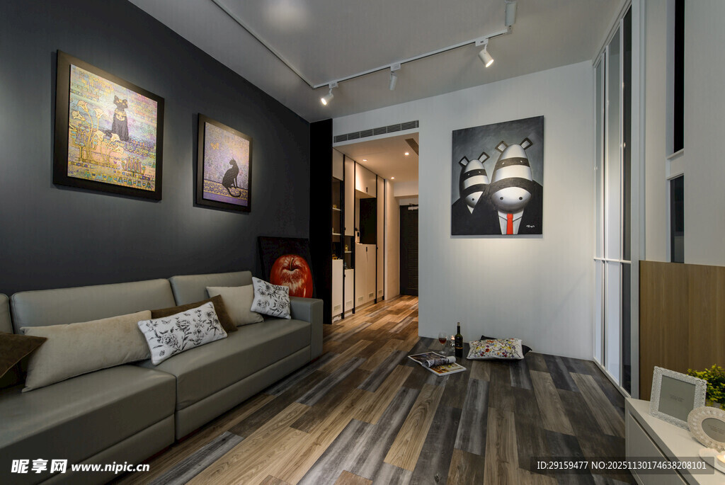 现代简约风客厅室内场景