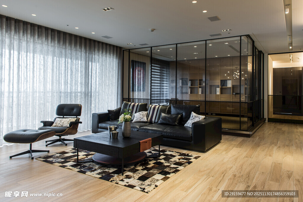 现代简约风格豪华客厅空间