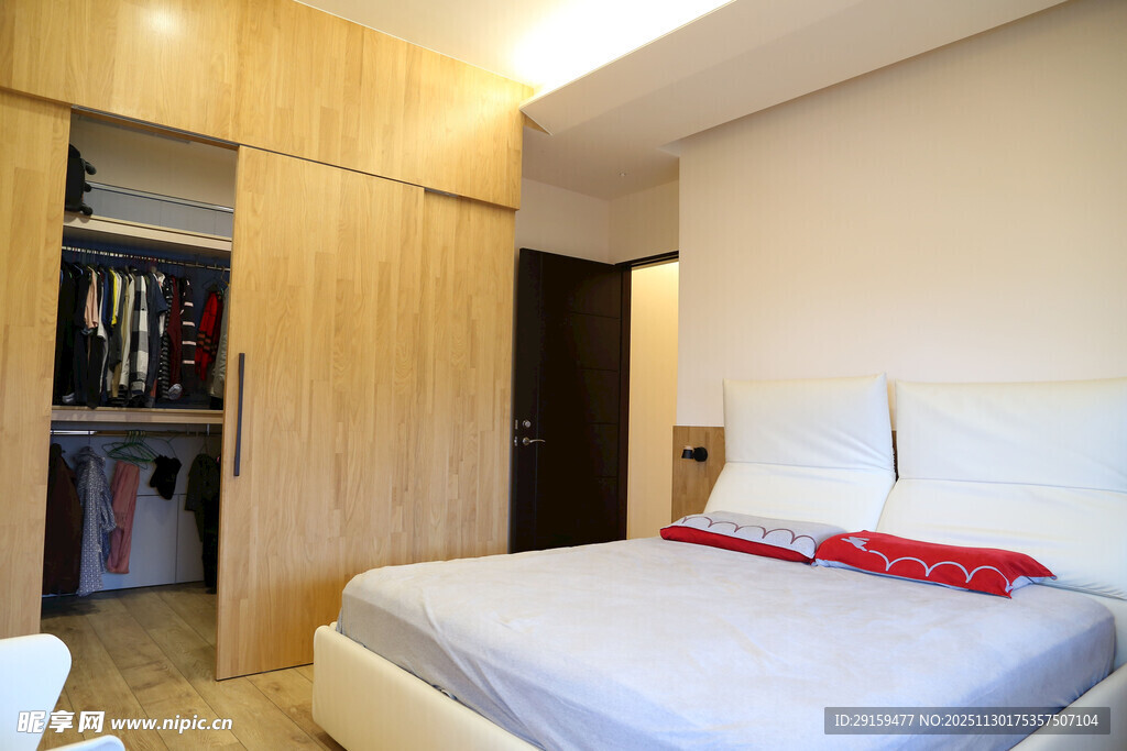 简约温馨卧室室内场景