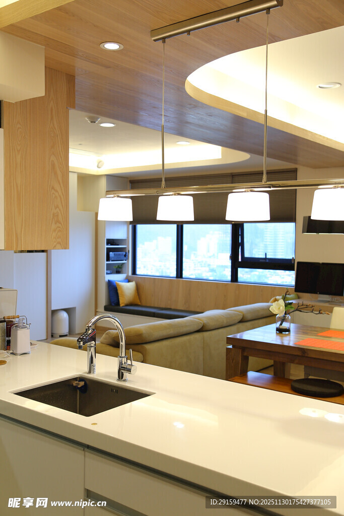 现代简约风格开放式厨房