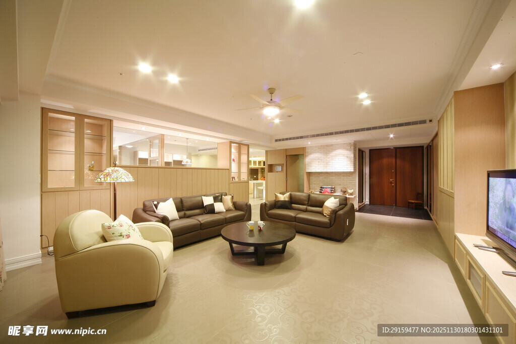 现代温馨客厅室内场景