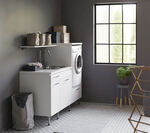 简约风家庭洗衣房一角