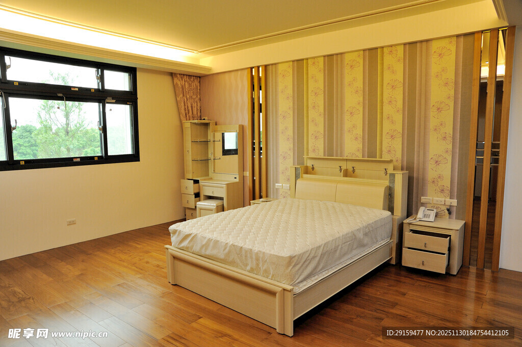 简约温馨卧室室内场景