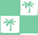 简约风绿色棕榈树图案