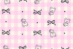 粉色卡通图案可爱背景图
