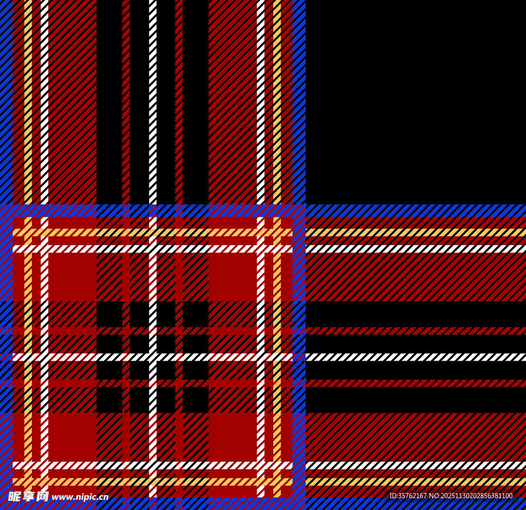 红色格子图案纹理