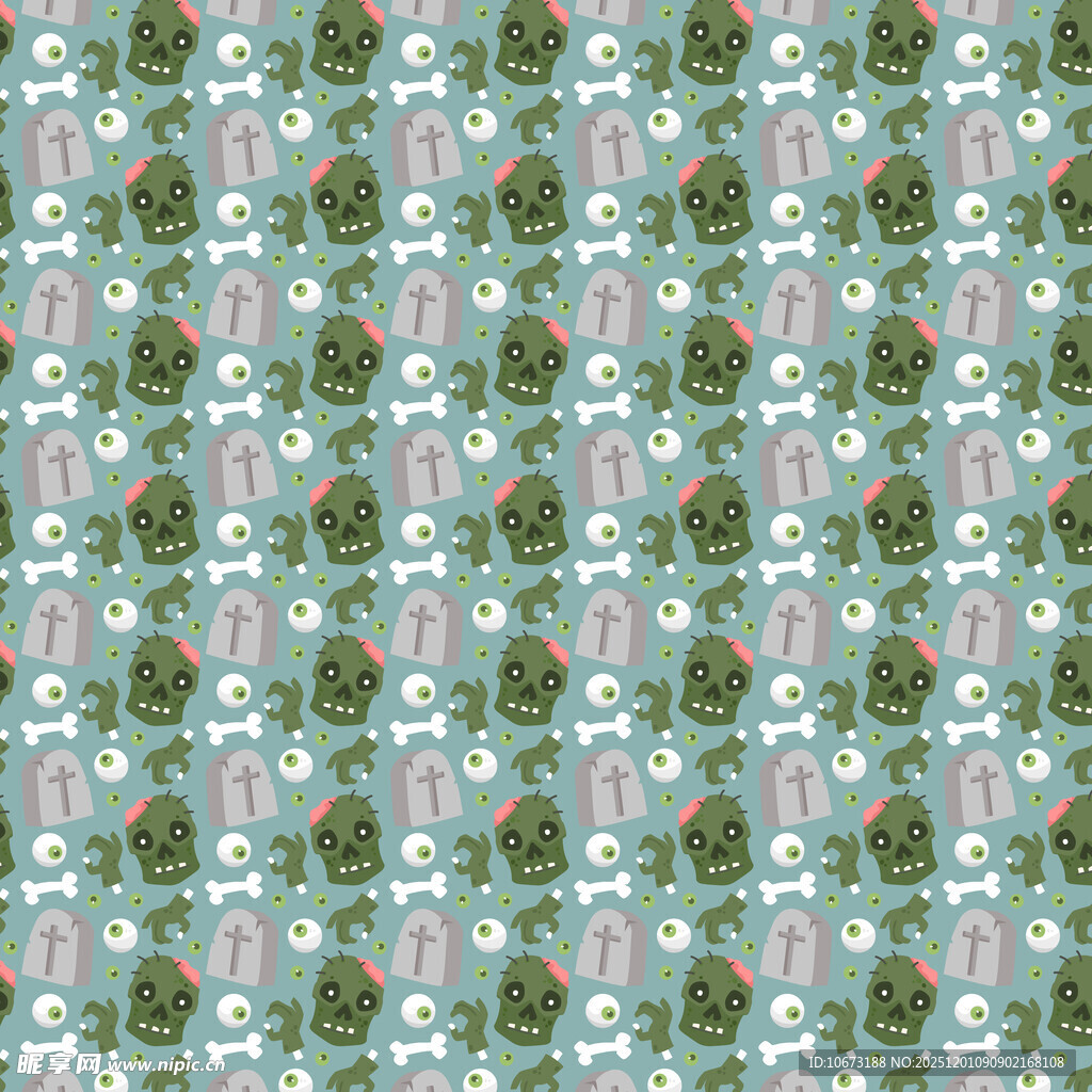 清新花卉几何图案背景