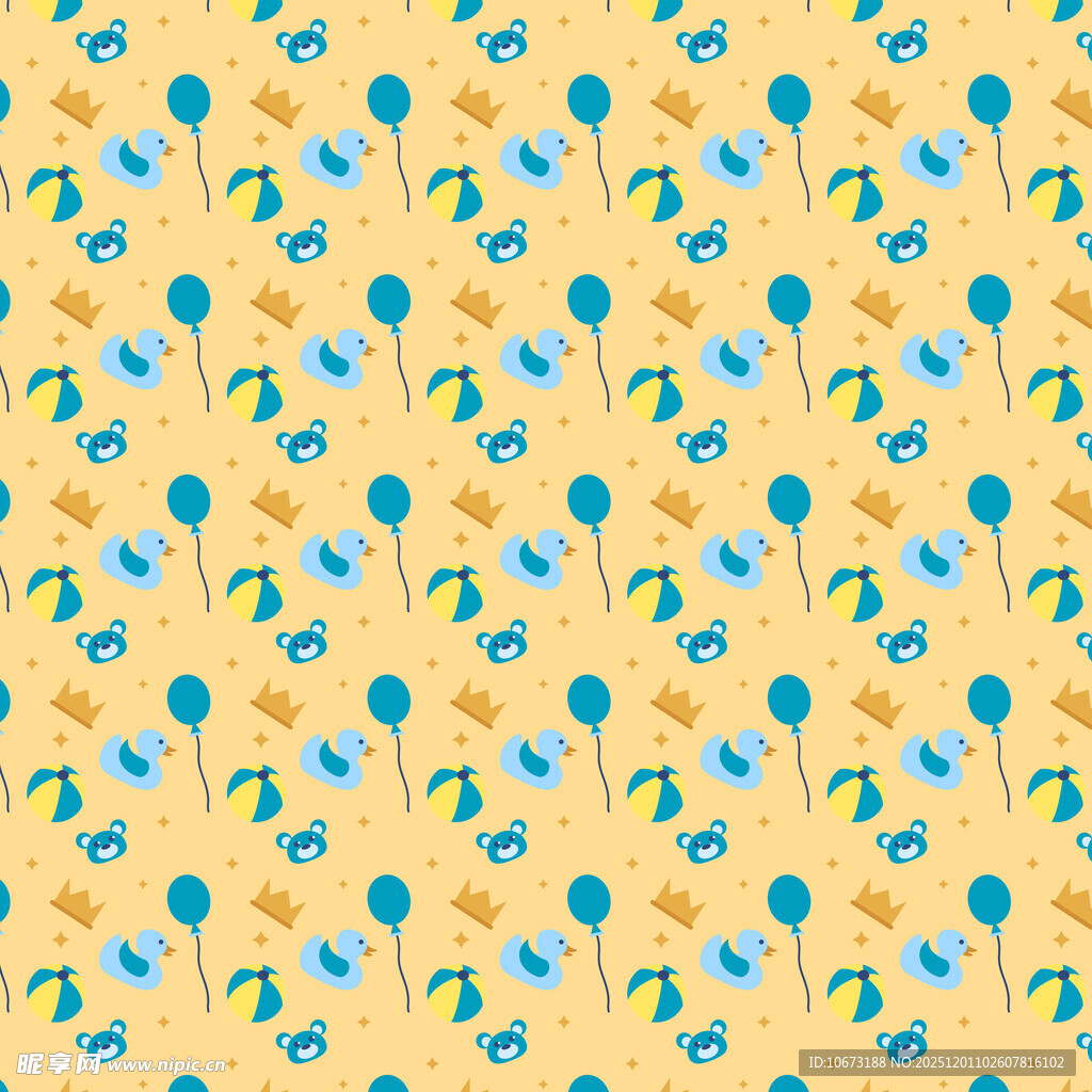 黄色背景多彩图案纹理