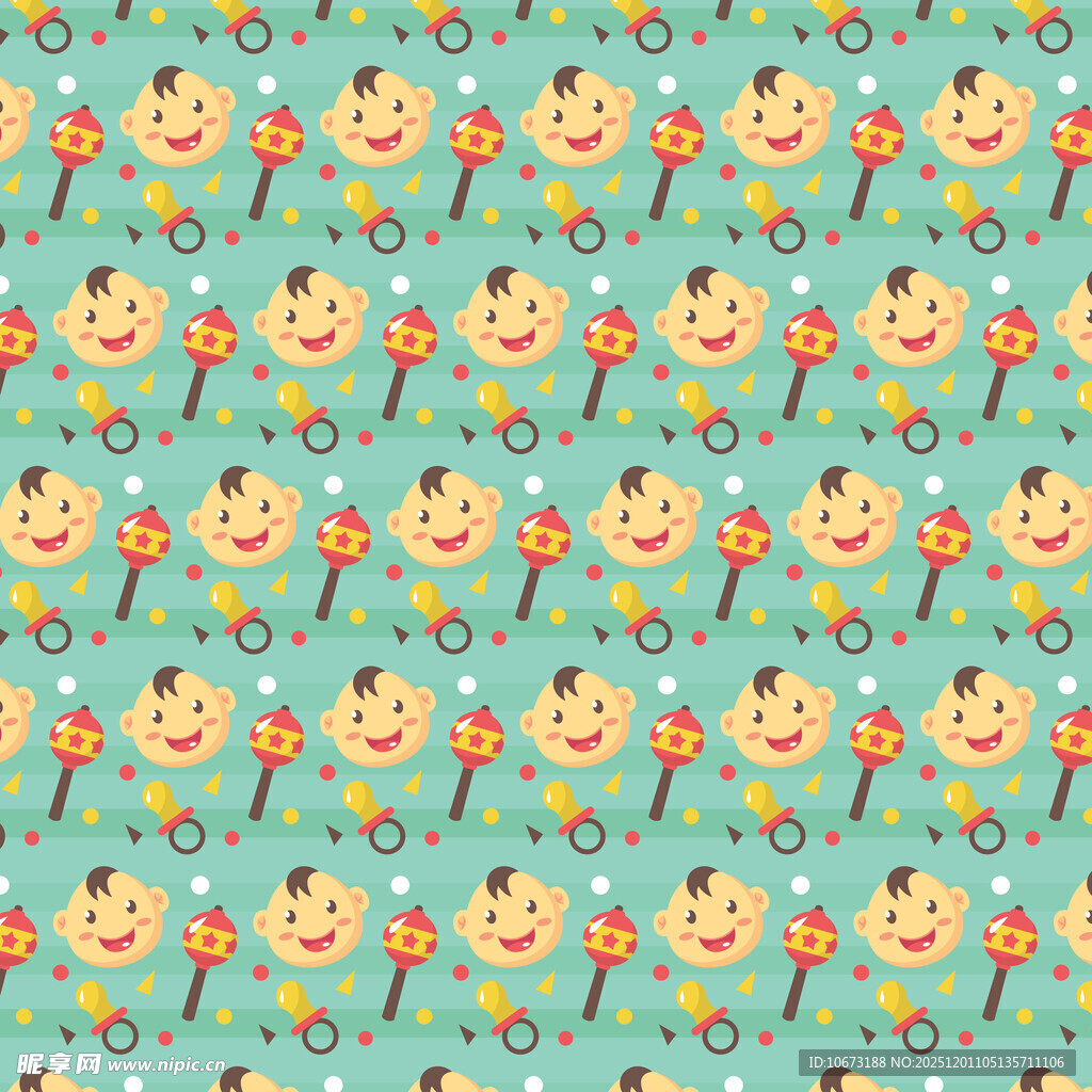 卡通笑脸图案背景