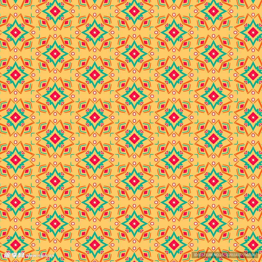 多彩几何图案背景纹理