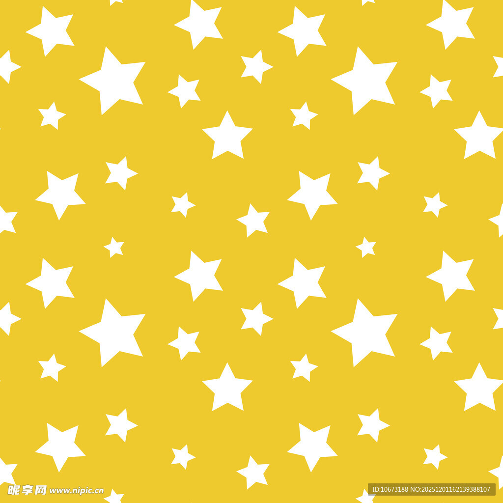 黄色背景星星图案背景图