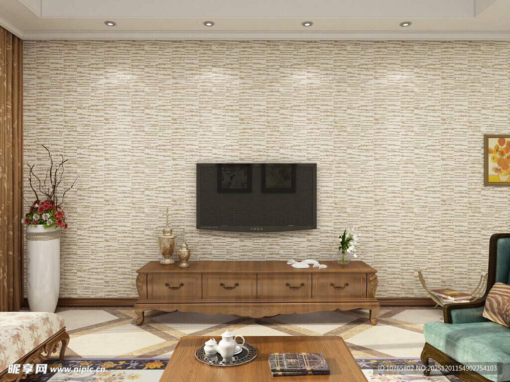 现代简约风客厅家居展示