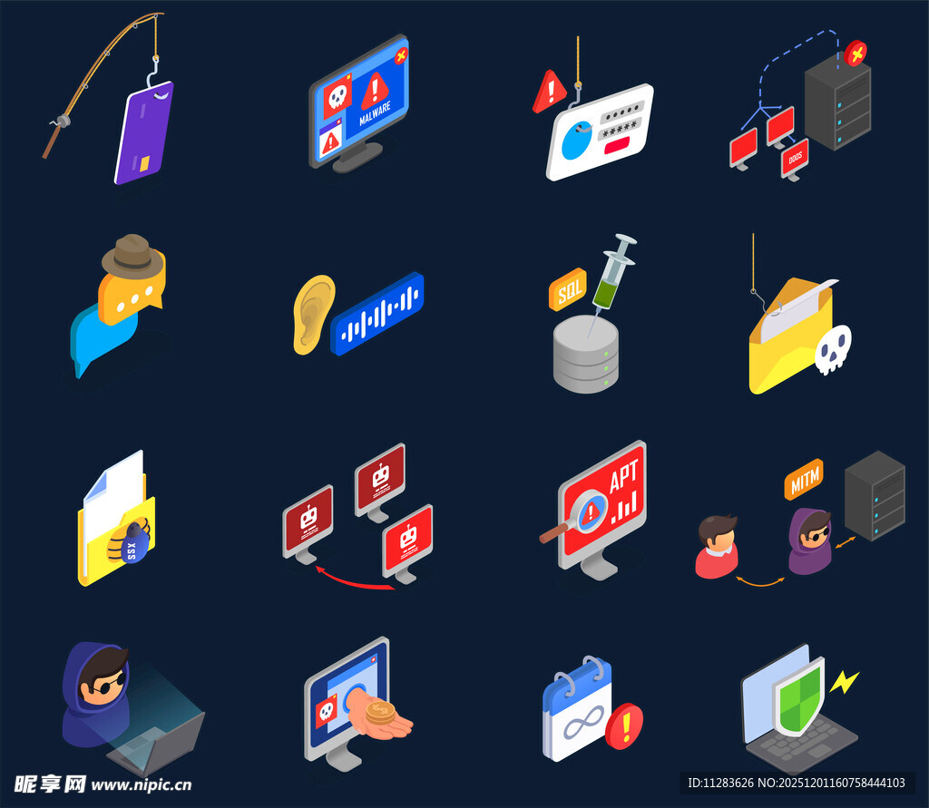 科技与网络相关图标集合