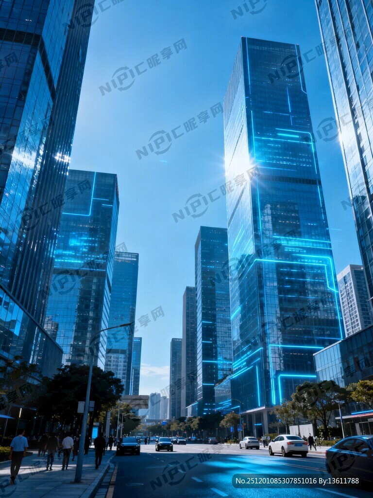 以科技城市建筑、高级写字楼为背