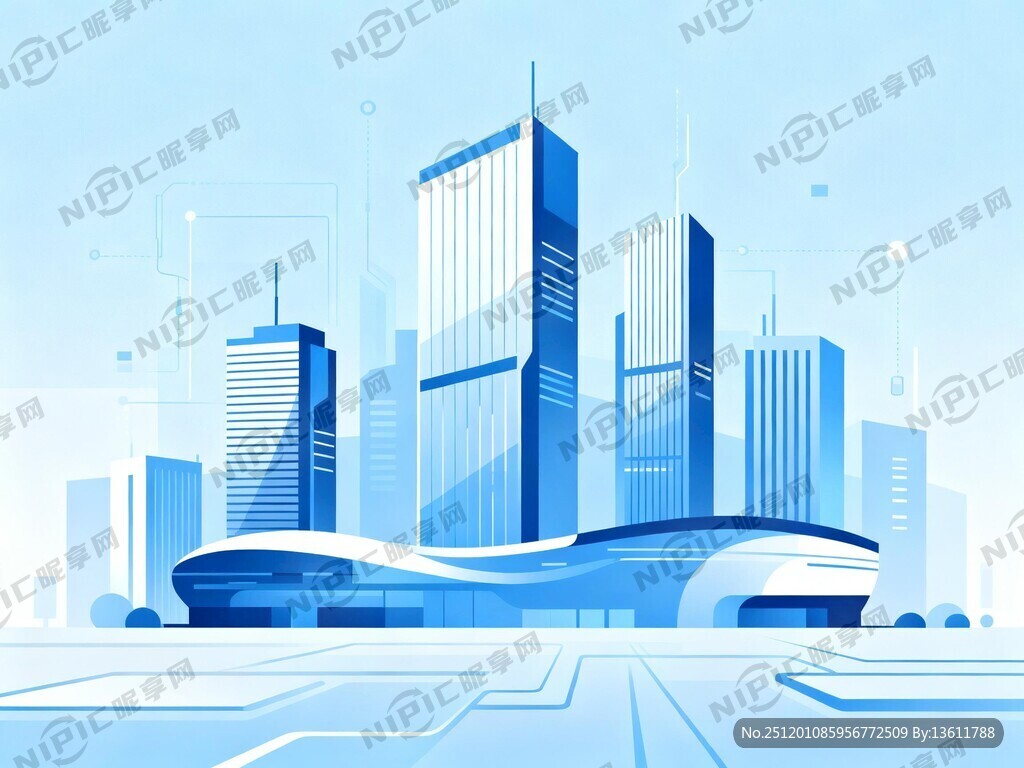 以科技城市建筑、高级写字楼为背