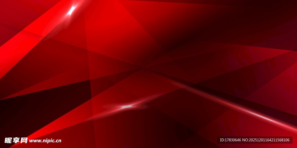 红色背景展板