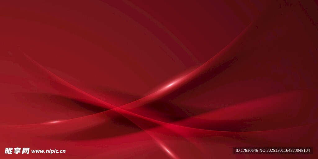 红色背景展板