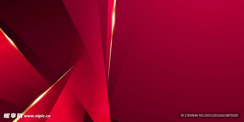 红色背景展板
