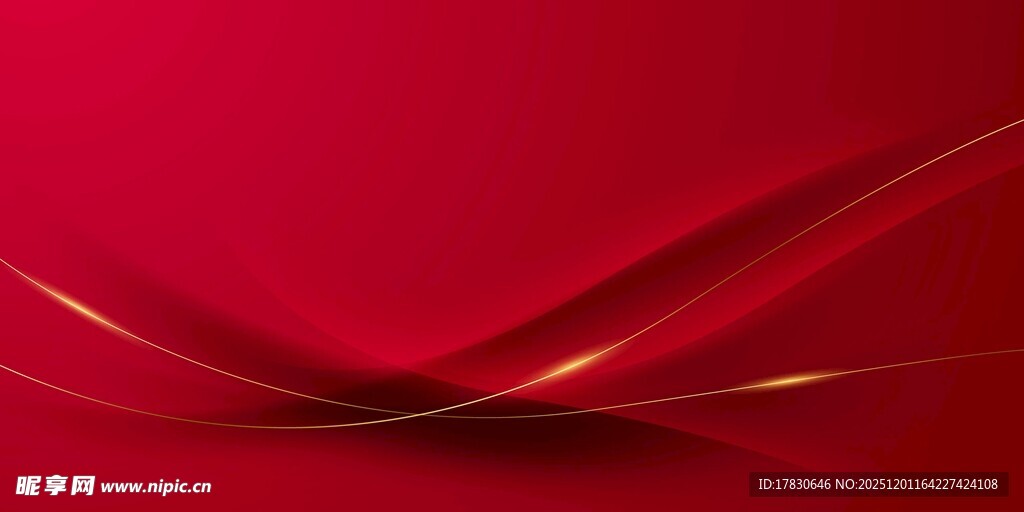 红色背景展板