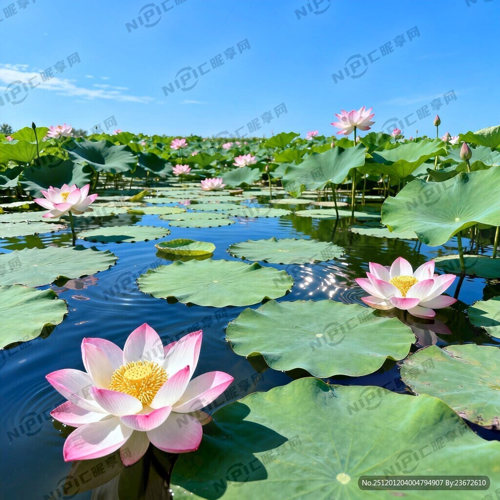 有蓝天 有荷花 有莲花