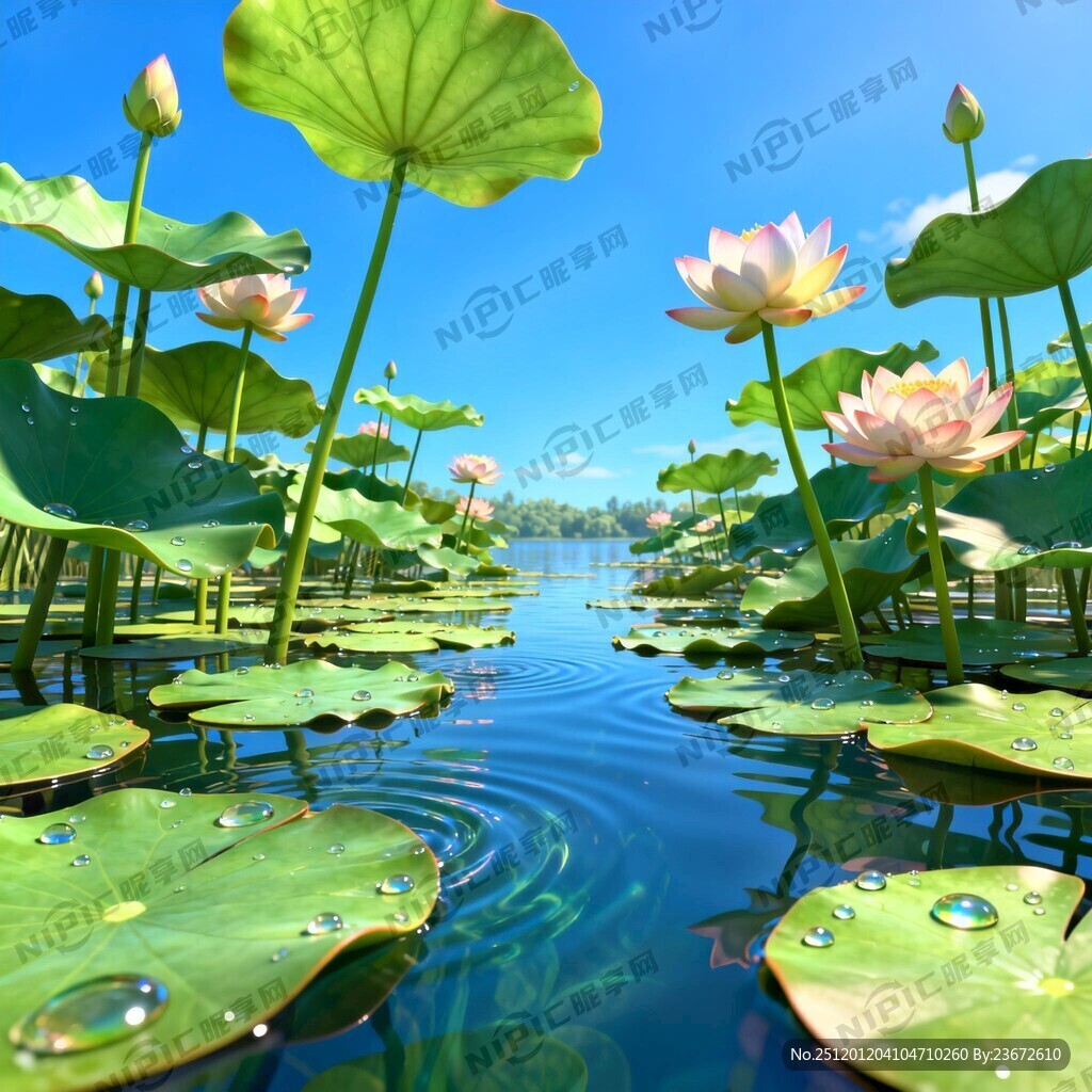 有蓝天 有荷花 有莲花