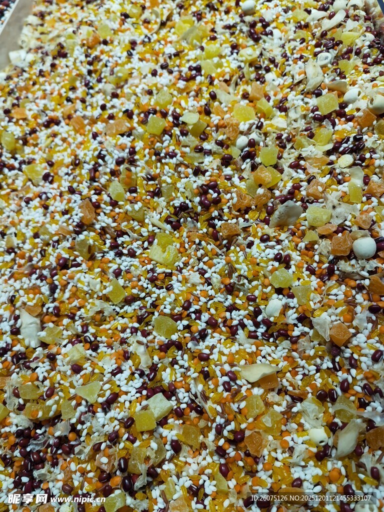 多彩玉米粒特写