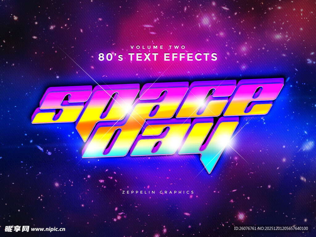 立体特效字样机图片