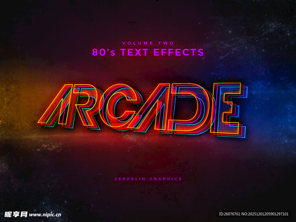 立体特效字样机图片