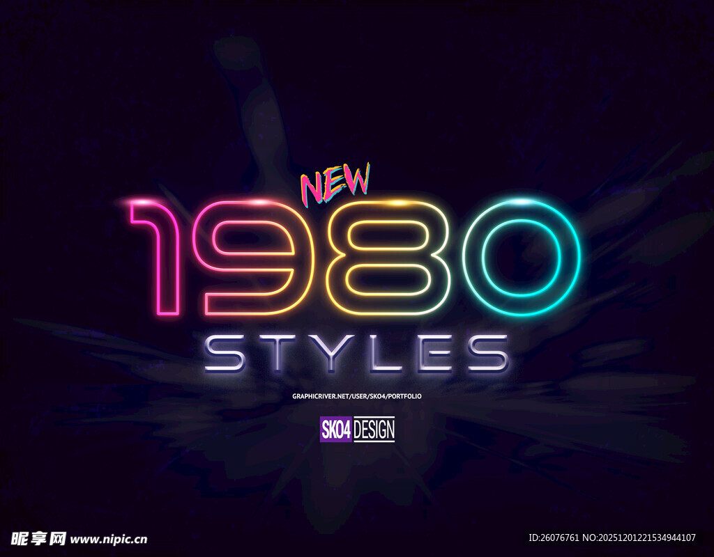 立体特效字样机图片