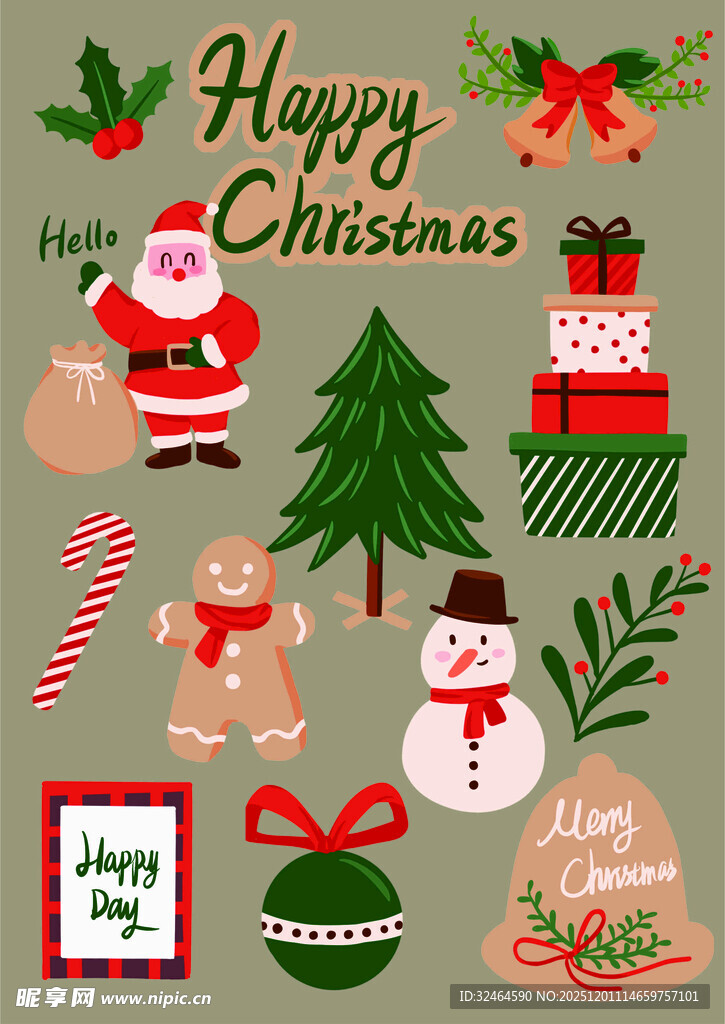 圣诞元素集合PNG