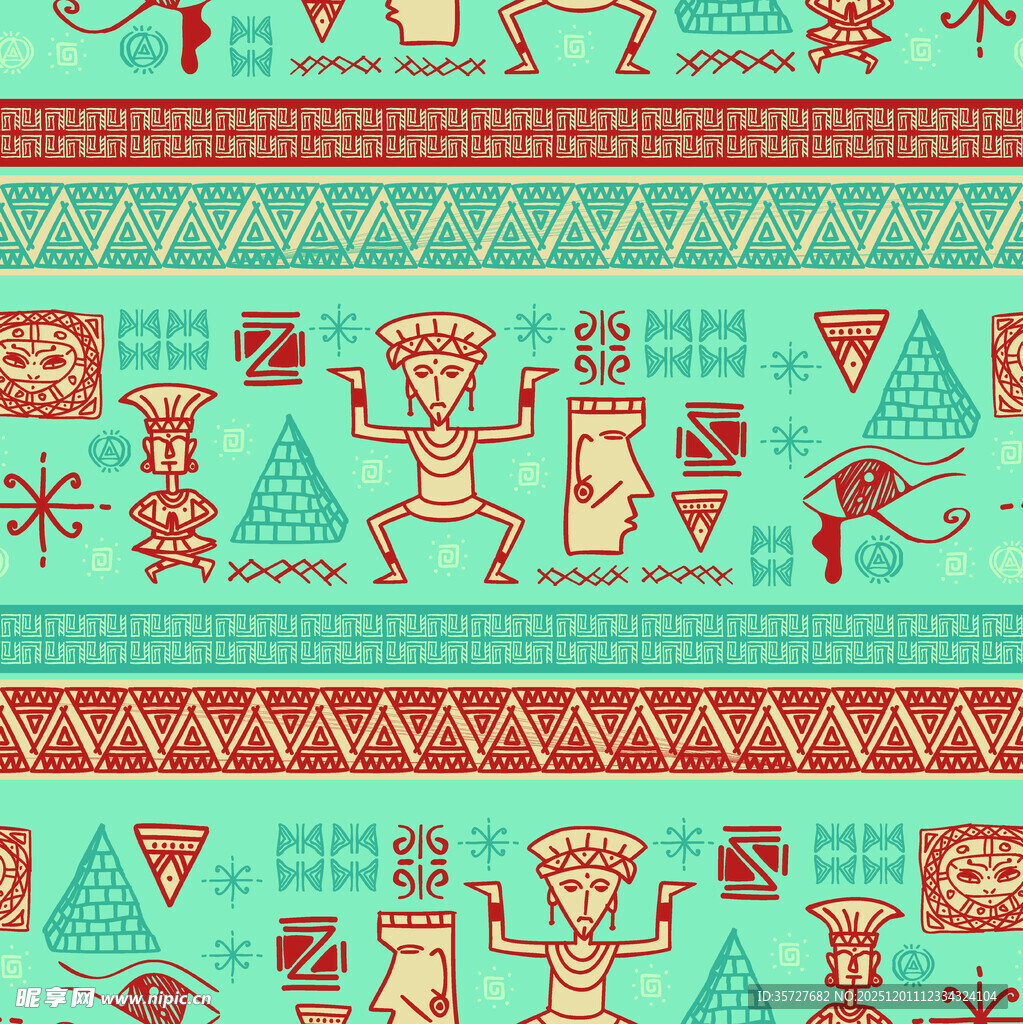 复古风部落图案装饰元素