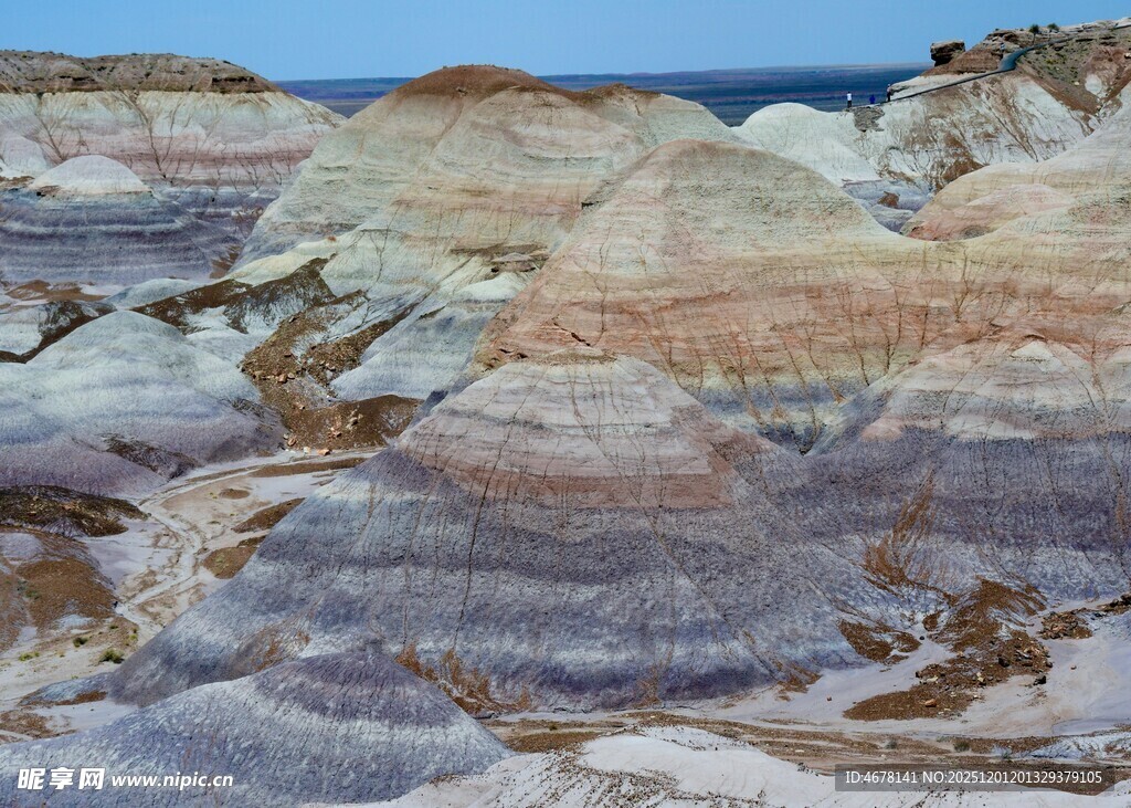 多彩地形岩石景观