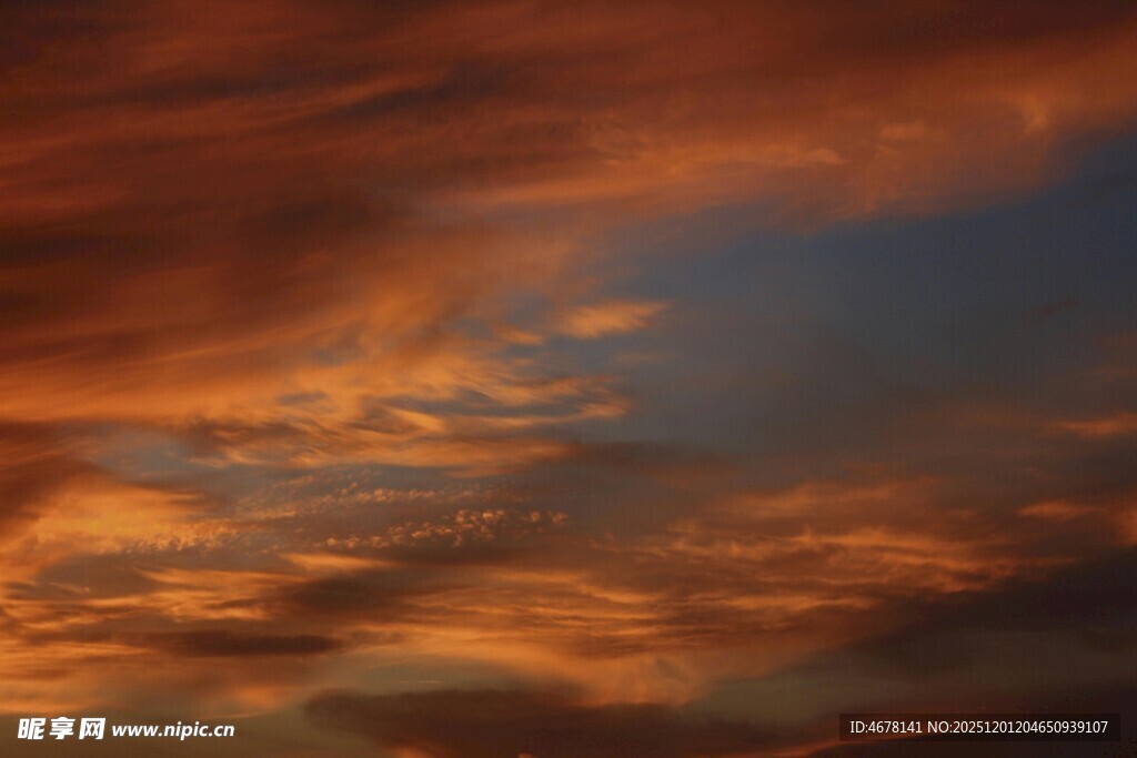 绚丽晚霞天空美景