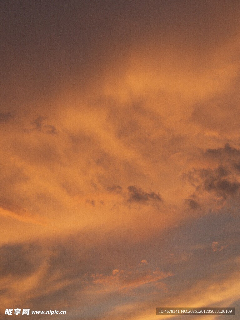 绚丽晚霞天空美景