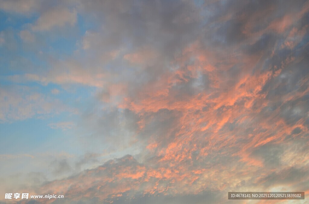 绚丽晚霞天空美景