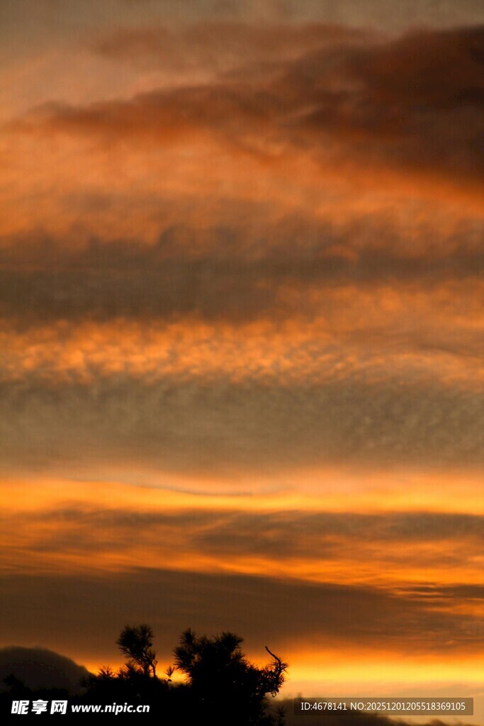 壮丽黄昏天空美景