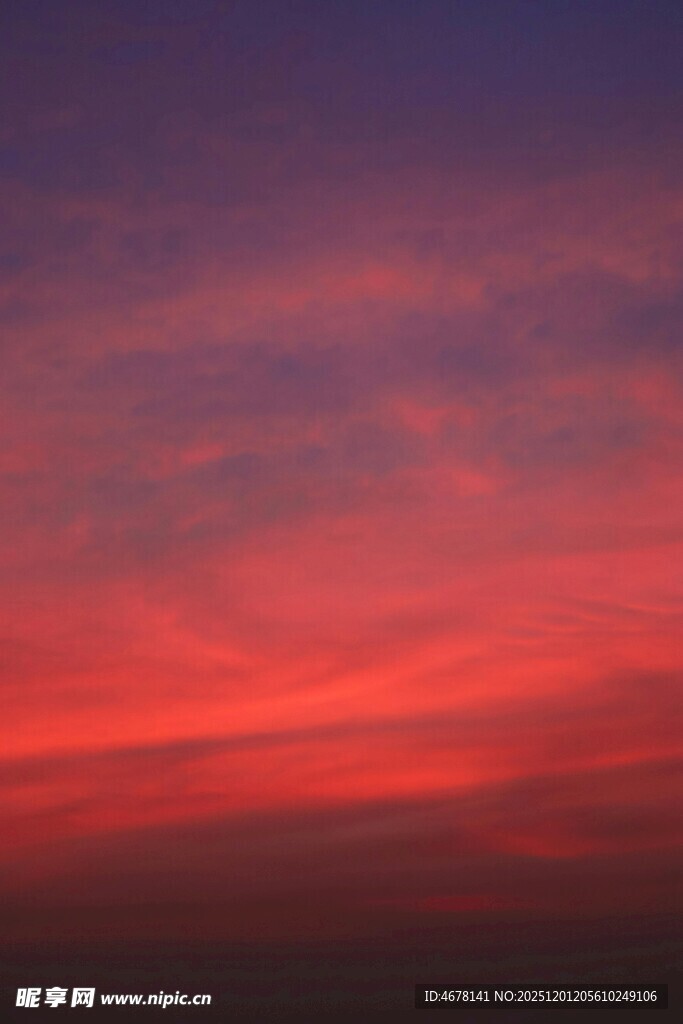 绚丽晚霞天空美景