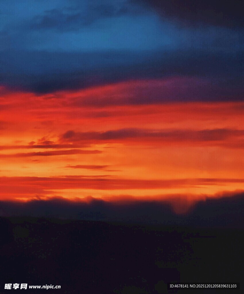 绚丽晚霞天空美景
