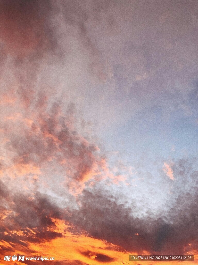 绚丽晚霞天空美景
