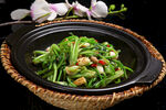 砂锅炒青菜