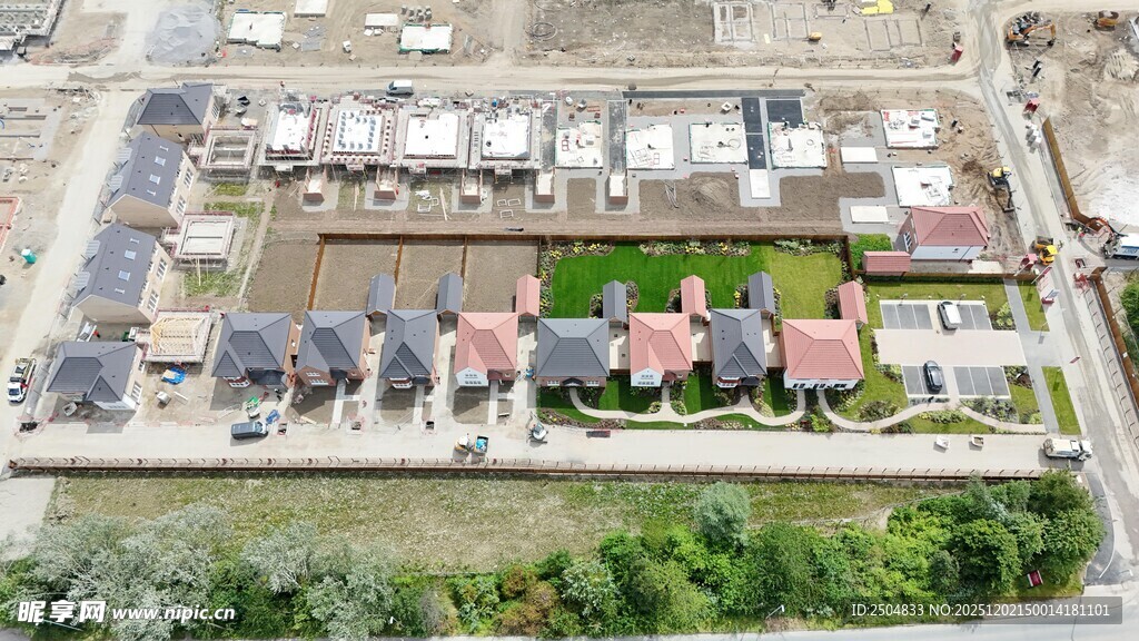 俯瞰住宅区景观