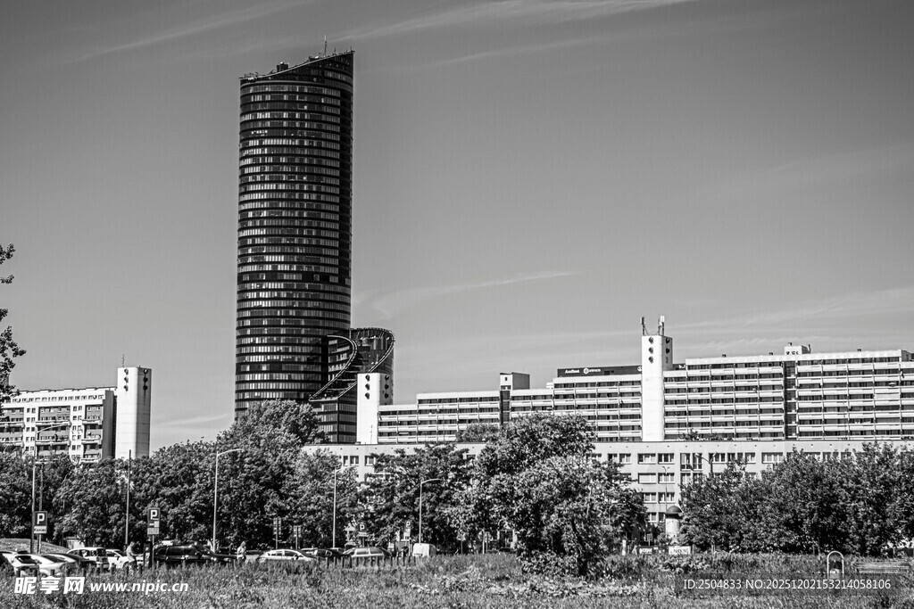 城市高楼与建筑群景观