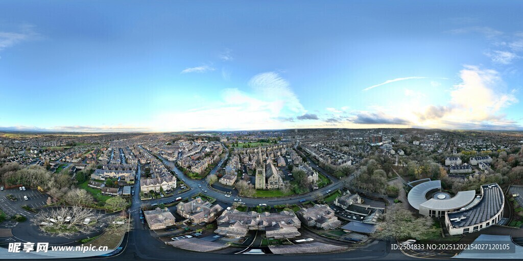 城市全景鸟瞰图