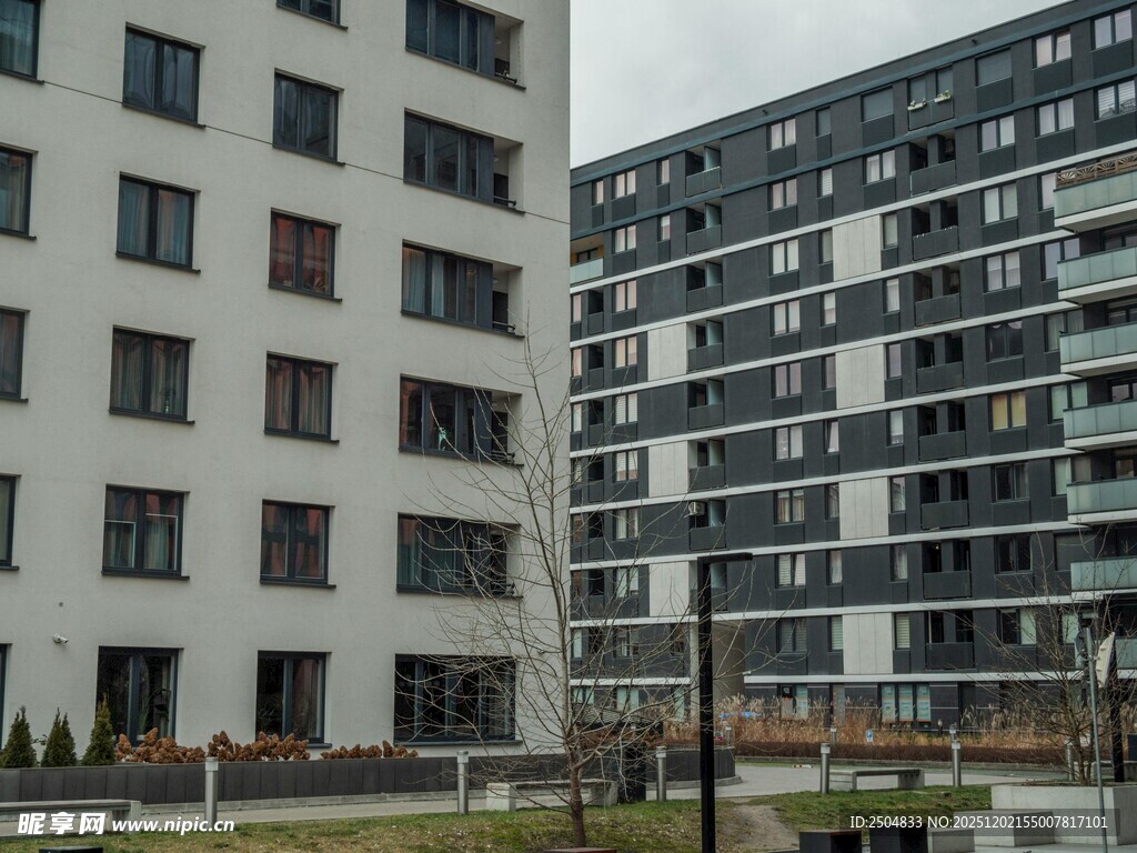 现代风格高层住宅建筑