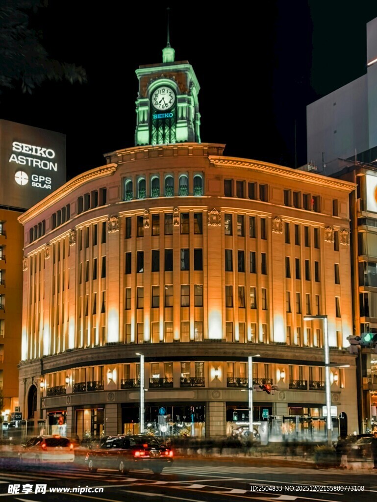 东京夜晚的标志性建筑