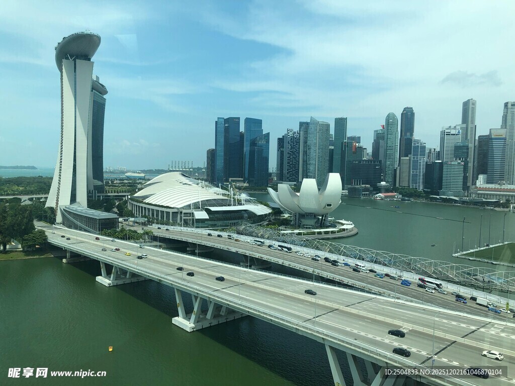 新加坡城市桥梁景观