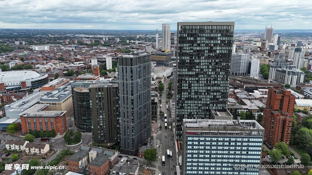 城市高楼景观俯瞰图